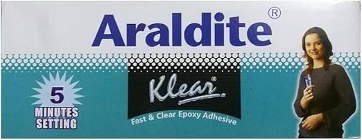 ARALD KLEAR Super Epoxy Glue, Colourless, Sets in 5 Minutes, 90 gm Pack of 2, Multi-Purpose Usage - Hardware, Tools and Home Safety | Buy online on ZillyBuy