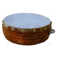 Khanjeera Hand Drum Drums / Percussion Dhapli Goat Skin Cover Wood Pro Khamak - Party and Festive Needs | Buy online on ZillyBuy