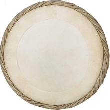 Professional Quality Dholak Dholki Goatskin Size 8.5 Bayan Drum Gajra Bass Head Skin - Party and Festive Needs | Buy online on ZillyBuy