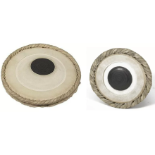 Professional Deluxe Quality Tabla Goatskin Bayan Dayan Gajra Design Head Skin - Party and Festive Needs | Buy online on ZillyBuy