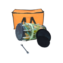 Premium Quality Green Bird Print Wooden Nut - Bolt & Rope dholak indian instrument - Party and Festive Needs | Buy online on ZillyBuy