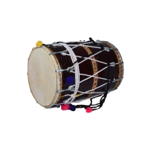 New Gujrati Sheesham Wood Best Quality Black Finish Punjabi Bhangra Dhol With Padded Bag - Party and Festive Needs | Buy online on ZillyBuy