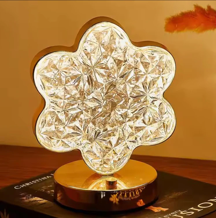 Decorative Flower Shaped Crystal Diamond LED Light | 3 Way Color Change - Toys and Games | Buy online on ZillyBuy