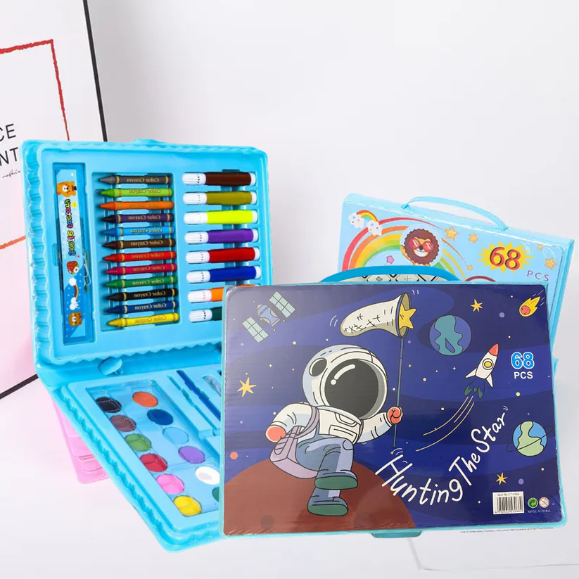 68 Pc Crayons Colors Set Box - Stationery | Buy online on ZillyBuy