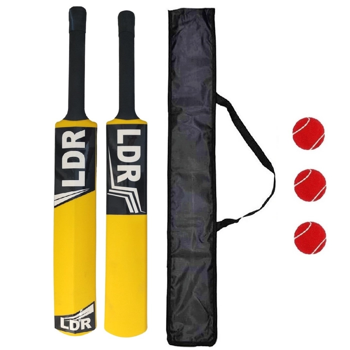 Plastic Cricket Bat (Age 4 to 8 Years) with 3 Tennis Balls and 1 Bat Cover - Toys and Games | Buy online on ZillyBuy