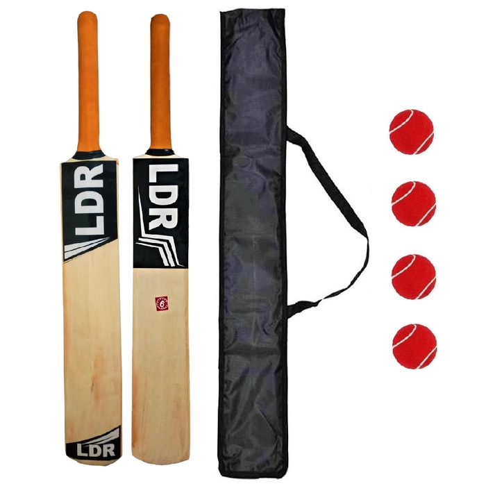 Cricket Bat for Kids (Age 8 to 12 Years) with 4 Tennis Balls and 1 Bat Cover - Toys and Games | Buy online on ZillyBuy