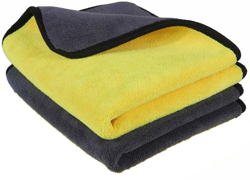 Rudra Microfiber Cleaning Cloths, 600gsm Ultra-Thick Drying Towel Car, Home Polishing Dry Microfiber Cleaning Cloth (2 Units) - Hardware, Tools and Home Safety | Buy online on ZillyBuy