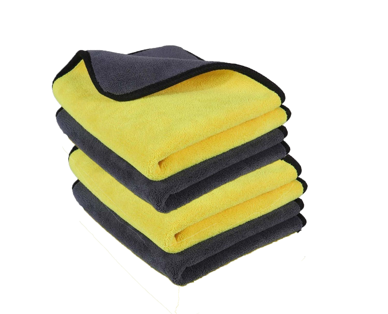 Rudra Microfiber Cleaning Cloths, 600gsm Ultra-Thick Drying Towel Car, Home Polishing Dry Microfiber Cleaning Cloth (4 Units) - Hardware, Tools and Home Safety | Buy online on ZillyBuy