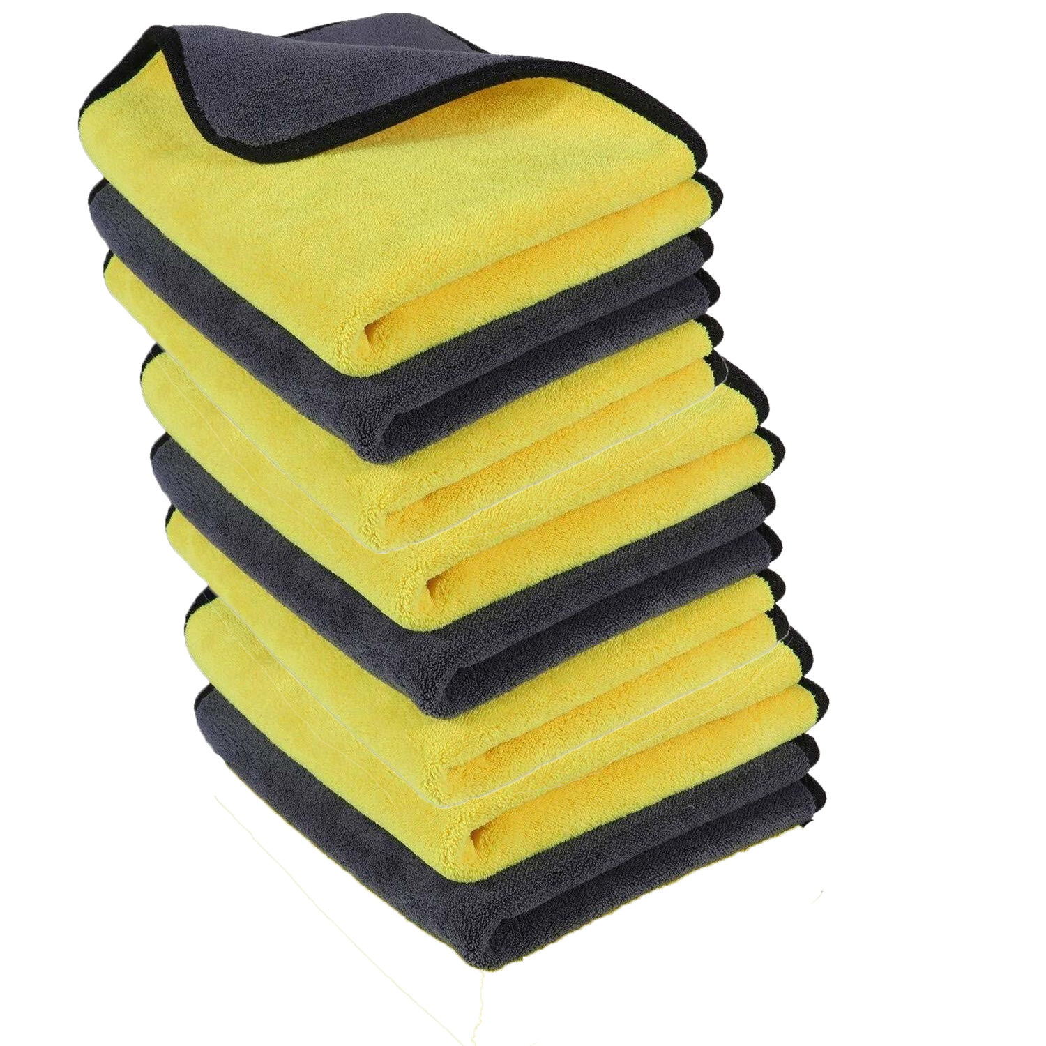 Rudra Microfiber Cleaning Cloths, 600gsm Ultra-Thick Drying Towel Car, Home Polishing Dry Microfiber Cleaning Cloth (8 Units) - Hardware, Tools and Home Safety | Buy online on ZillyBuy