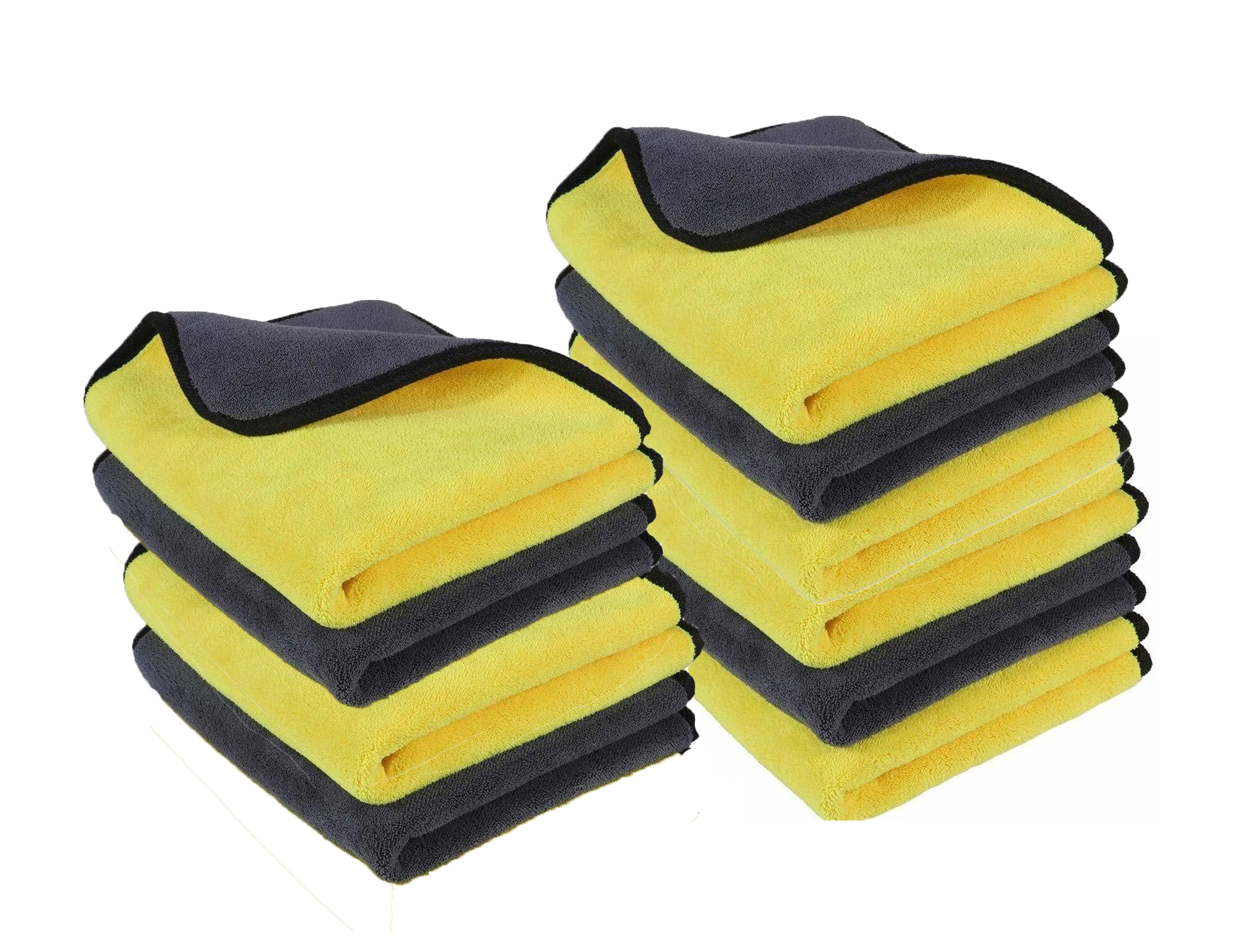 Rudra Microfiber Cleaning Cloths, 600gsm Ultra-Thick Drying Towel Car, Home Polishing Dry Microfiber Cleaning Cloth (10 Units) - Hardware, Tools and Home Safety | Buy online on ZillyBuy