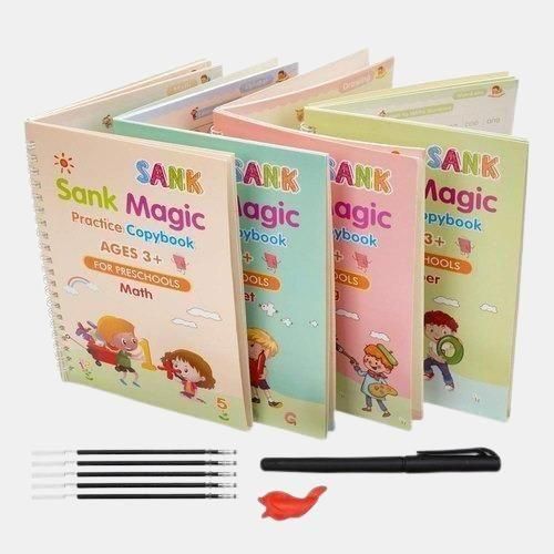Sank Magic Practice Copybook (4 BOOKS,1 PEN,1 GRIP,10 REFILL) - Stationery | Buy online on ZillyBuy