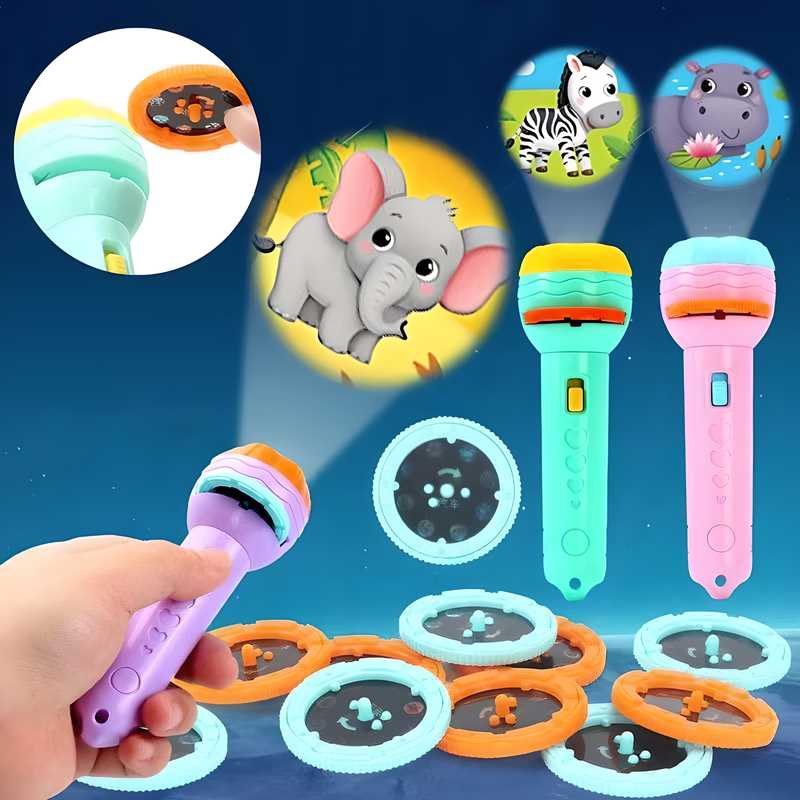 Slide Flashlight Torch Education Learning Kids Toy - Toys and Games | Buy online on ZillyBuy