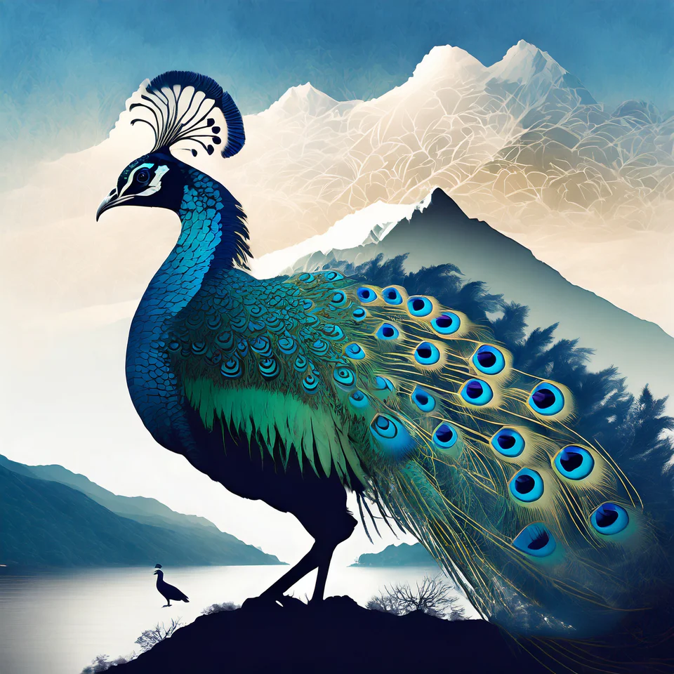 Sticker - Peacock - Stationery | Buy online on ZillyBuy