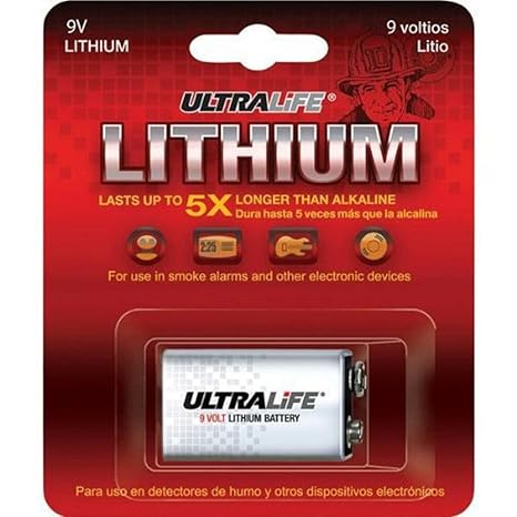 Ultralife U9VL-JPBP Long-Life 9V Lithium Battery - Hardware, Tools and Home Safety | Buy online on ZillyBuy