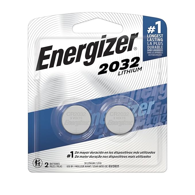 Energizer 2032BP-2 Battery Lithium Coin Cell 3V 240 mAh 20mm Dia. x 3.2mm H 3 g 2032 AD - Hardware, Tools and Home Safety | Buy online on ZillyBuy