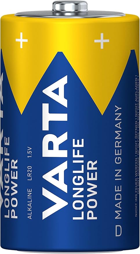 Varta High Energy 2 D Size Alkaline Batteries - Hardware, Tools and Home Safety | Buy online on ZillyBuy