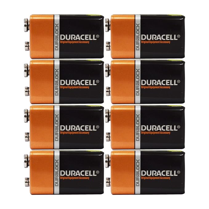 FSI-8 Count - Duracell MN1604 9V Volt 6LR61 Duralock Coppertop Alkaline Batteries - Hardware, Tools and Home Safety | Buy online on ZillyBuy