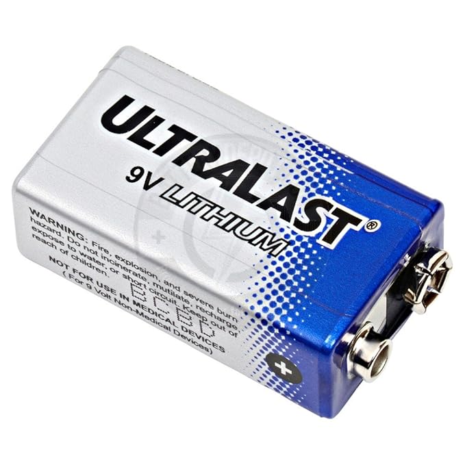 Ultralife 9V Lithium Battery U9VL-J Aluminum Housing - Hardware, Tools and Home Safety | Buy online on ZillyBuy