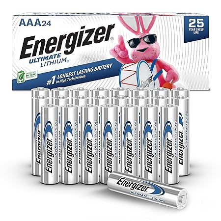 Energizer AAA Lithium Batteries, Ultimate Lithium Triple A Battery (24 Count), Longest-Lasting AAA Battery - Hardware, Tools and Home Safety | Buy online on ZillyBuy