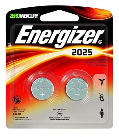 Energizer - Lithium Batteries 3.0 Volt For CR2025/DL2025/LF1/3V (2 Pack, Total 4) - Hardware, Tools and Home Safety | Buy online on ZillyBuy