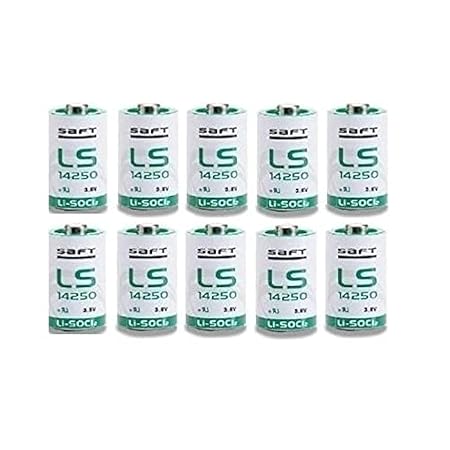 Unbranded (10 PACK) Saft LS-14250 1/2 AA 3. 6V Lithium (non Rechargeable) - Hardware, Tools and Home Safety | Buy online on ZillyBuy