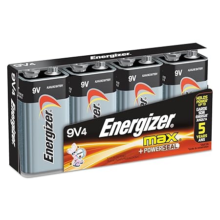 Energizer MAX 9V Alkaline Batteries, 4-Count - Hardware, Tools and Home Safety | Buy online on ZillyBuy