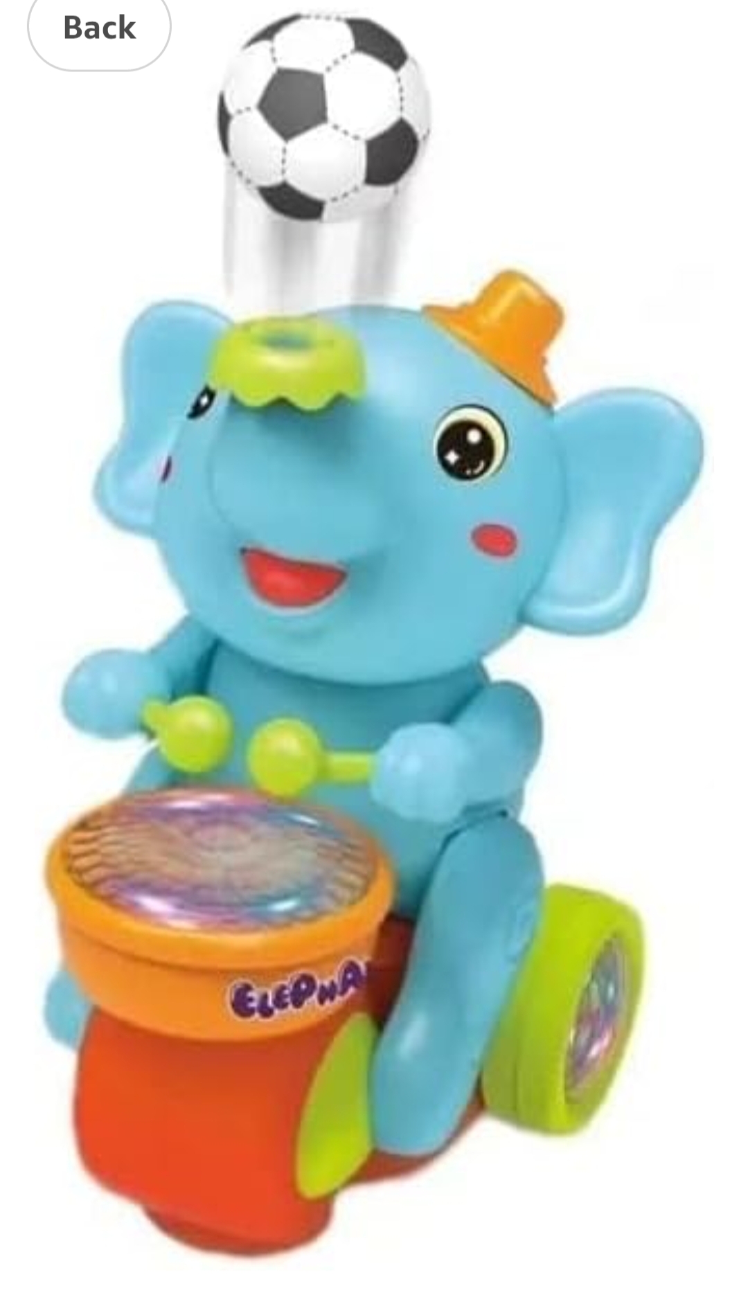 Musical Elephant with Blowing Ball - Toys and Games | Buy online on ZillyBuy