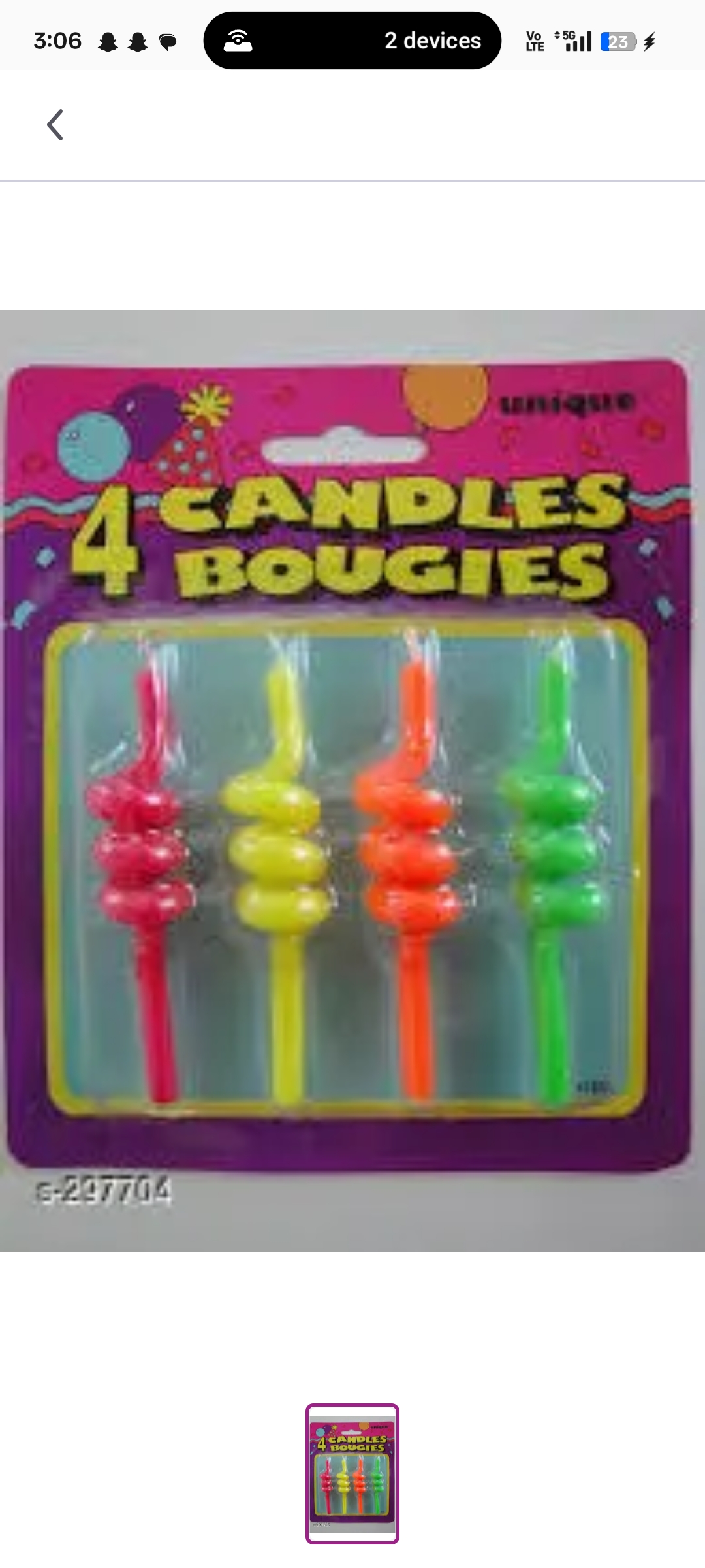 Birthday Spiral Candle - Party and Festive Needs | Buy online on ZillyBuy