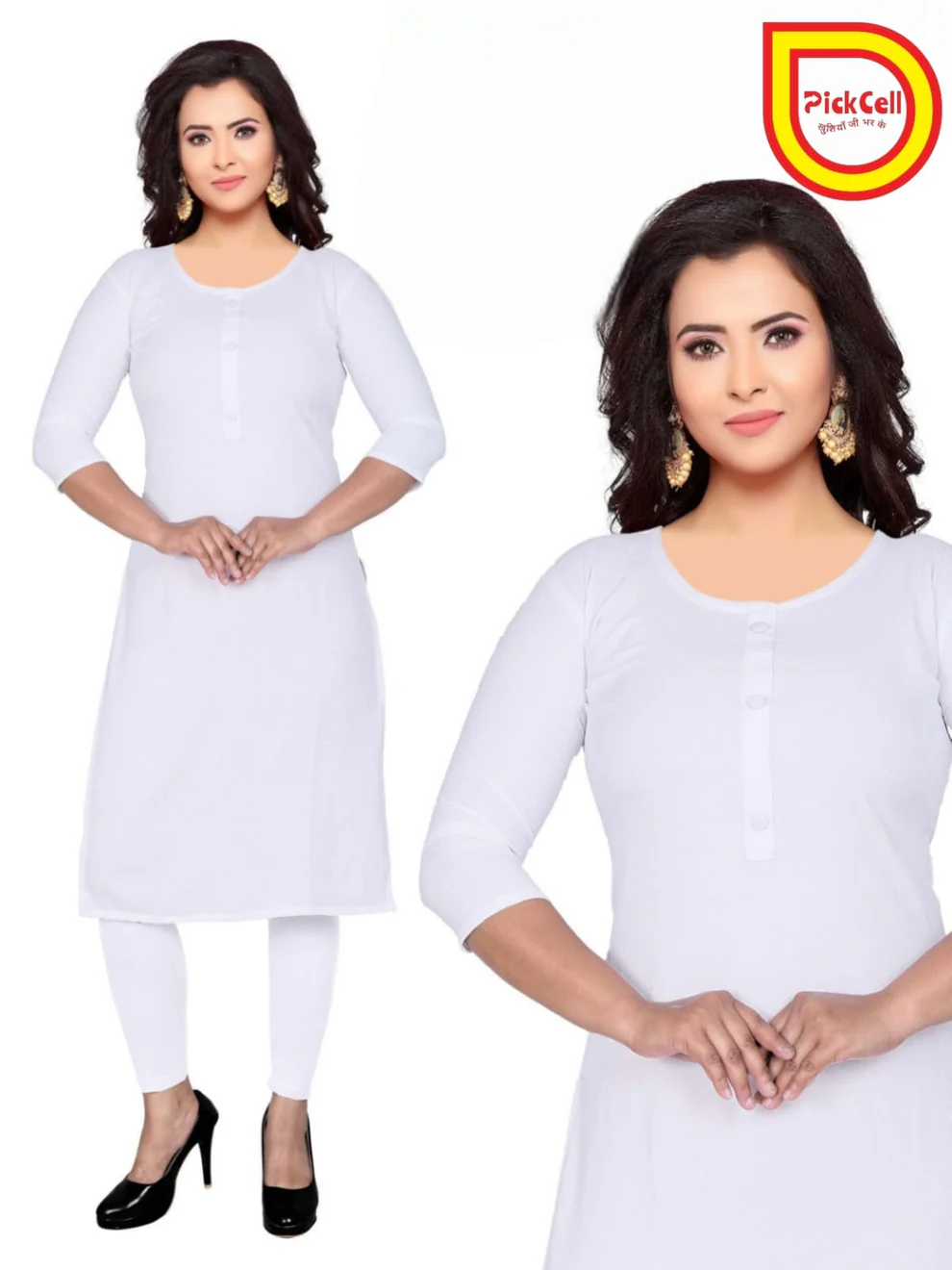 PickCell Plain Straight Kurti - Kurtis, Tunics | Buy online on ZillyBuy