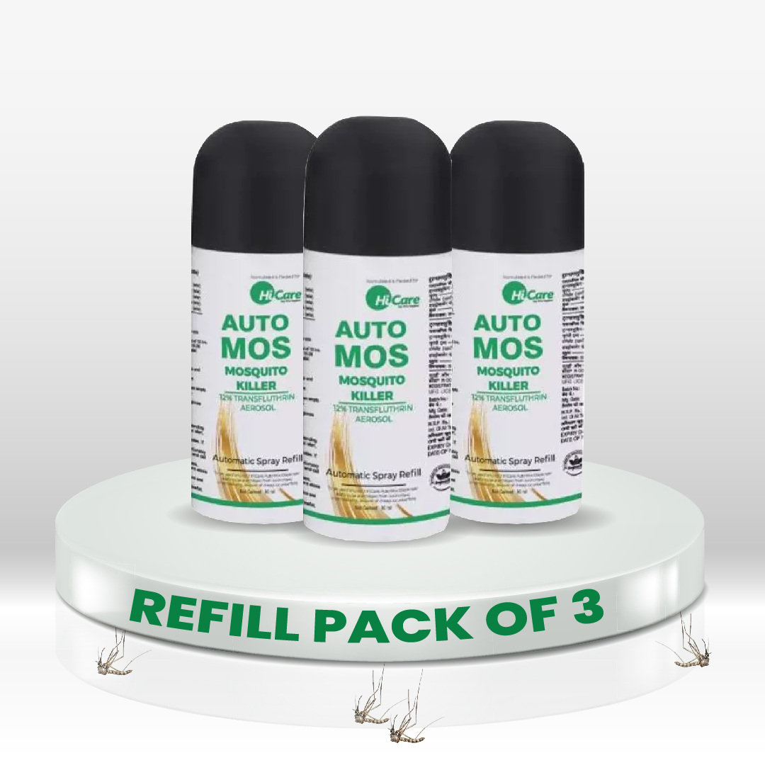 HiCare Services Automos Refill Mosquito Vaporiser - Pack of 3 - Fresheners and Repellents | Buy online on ZillyBuy