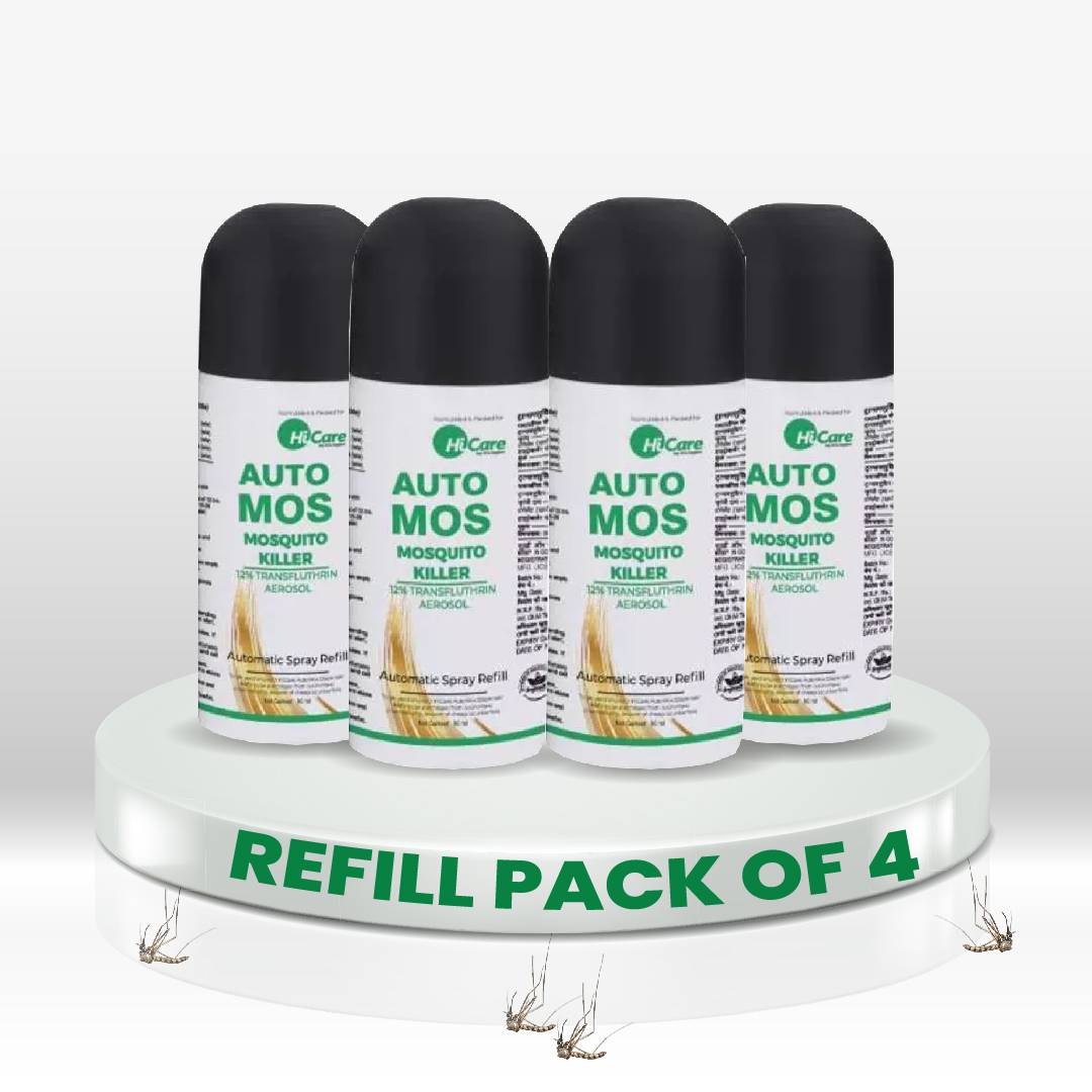 HiCare AutoMos Refill Mosquito Vaporiser - Pack of 4 365 Days - Fresheners and Repellents | Buy online on ZillyBuy