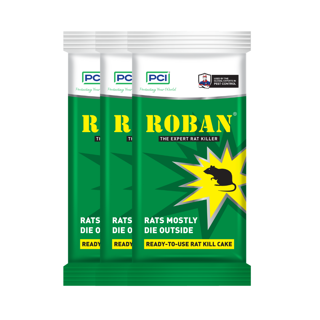PCI Roban The Rat Killer Cake 100 G | Pack of 3 | Kills Rats Outdoors in One Feed | Effective Against All Types of Rats " - Hardware, Tools and Home Safety | Buy online on ZillyBuy