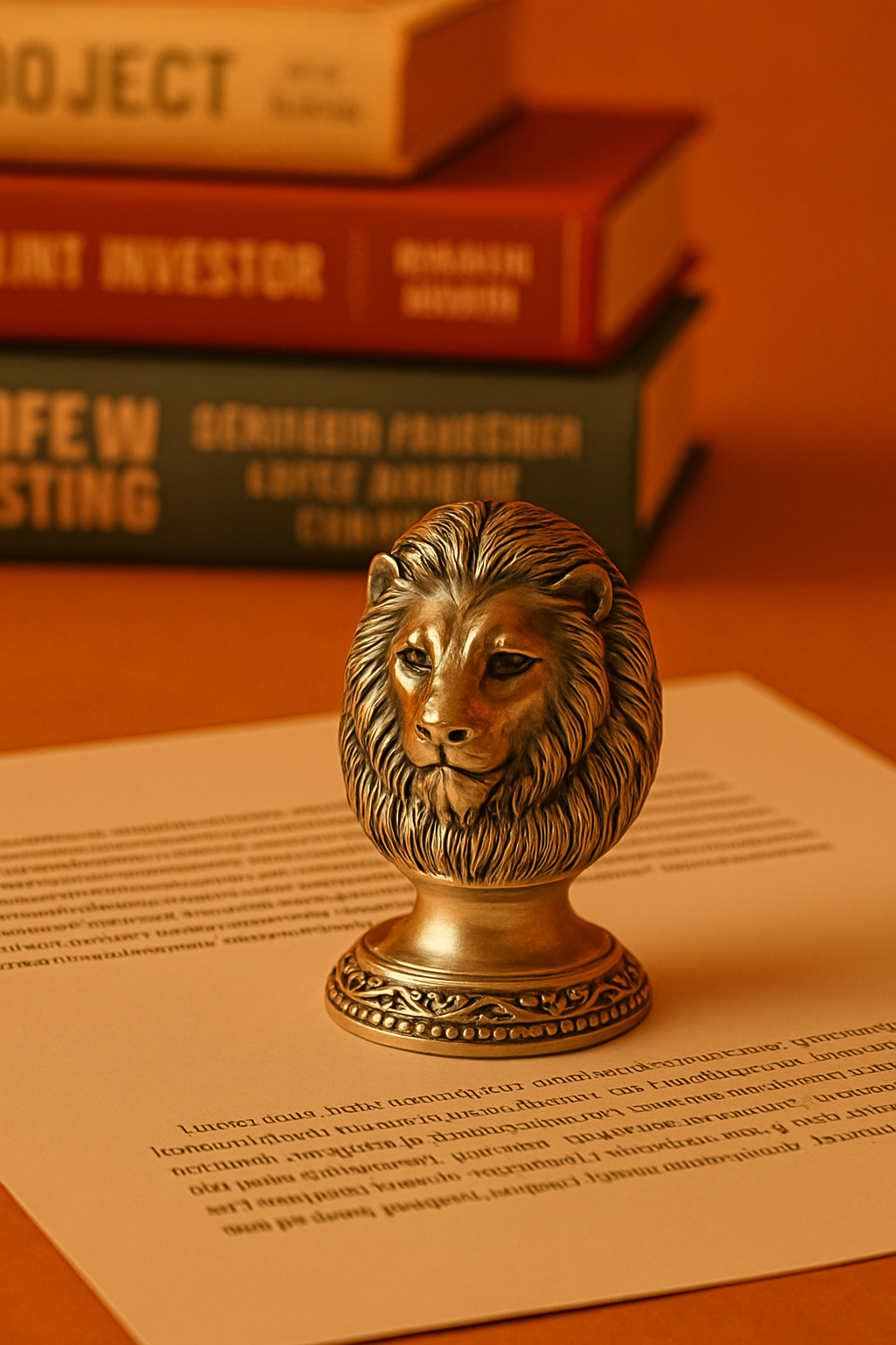 Lion Head Paper Weight for Office Table - Stationery | Buy online on ZillyBuy