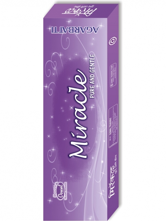 Miracle - Packaging-Premium Dhoop Stick 90g Pack,Fragrance-Fancy - Pooja Needs | Buy online on ZillyBuy