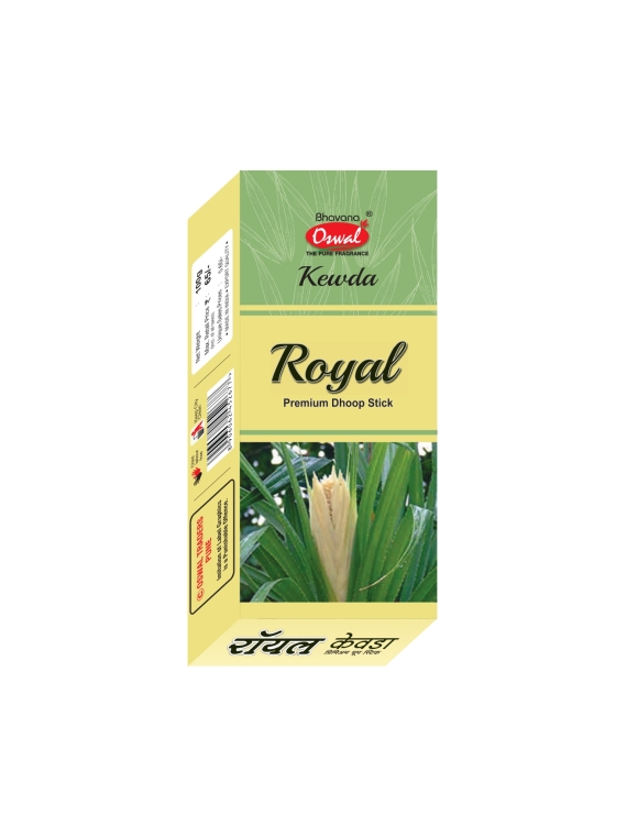 Royal Kewada 6 Inch Bambooless Dhoop Stick 100g Box - Packaging-Premium Dhoop 100g ,Fragrance-Kevda - Pooja Needs | Buy online on ZillyBuy
