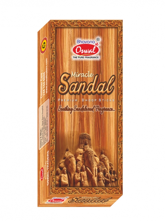 MIRACLE SANDLE MINI DHOOP - Packaging-Dhoop Sticks,Fragrance-Sandalwood - Pooja Needs | Buy online on ZillyBuy