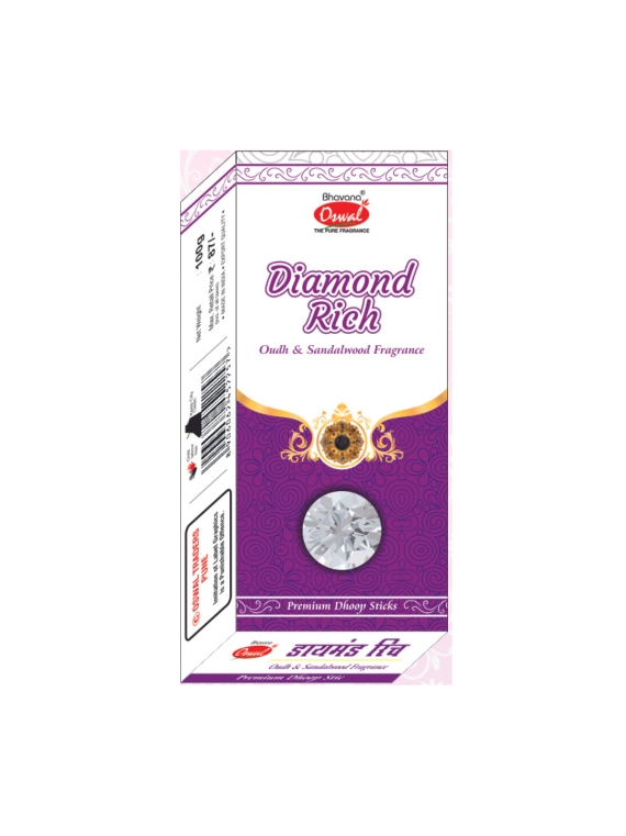 DIAMOND RICH LONG DHOOP STICK - Packaging-Dhoop Sticks,Fragrance-Sandalwood - Pooja Needs | Buy online on ZillyBuy