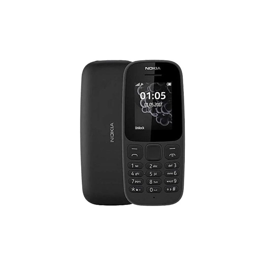 Flymaster Full Mobile Body Housing Panel/Case/Shell Compatible with Nokia 105 (2017)  Multicolour (Not A Mobile Phone, Only Body Panel). black