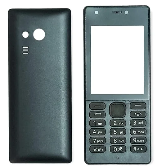 Nokia 216 Front & Back Body Housing Panel  Multicolour (Only the Body Panel, Does Not Include the Mobile Phone). black bean