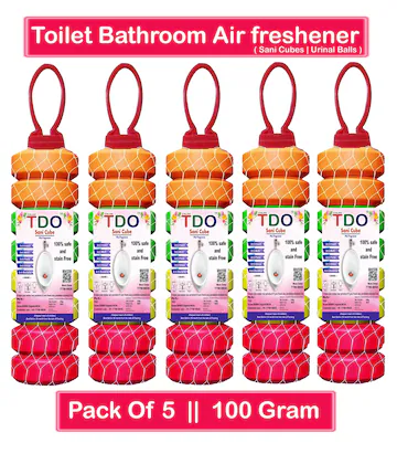 TDO Toilet Bathroom Air Freshener Fragrance Urinal balls Urinal Cubes Sani cube Naphthalene balls for Washbasins & Clothes Pantry, Bathroom, Toilet, Wardrobe, wash Basin, Pack of 5 brink pink