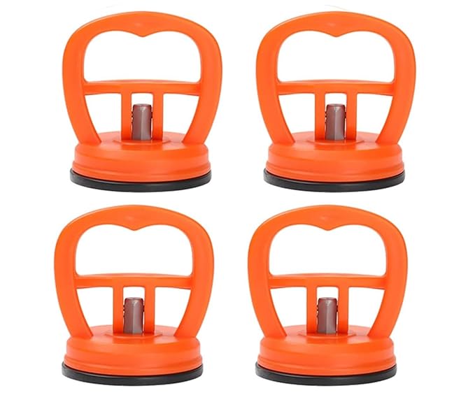 OSFT 4 Pcs Disassembly Heavy Duty Suction Cup Opening Removal Tool,Suction Dent Puller for LCD Screen Repair of Laptops Tablets Phones(Black) blaze orange