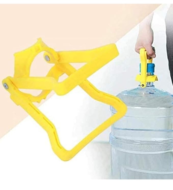 Clazkit Water Carry Bottled Water Pail Bucket Handle Water Upset Bottled Water Handle Pail Buckets Lifter (20L Bottle Lifter) Water Bottle Handle (1) Plastic, Multicolour chartreuse yellow