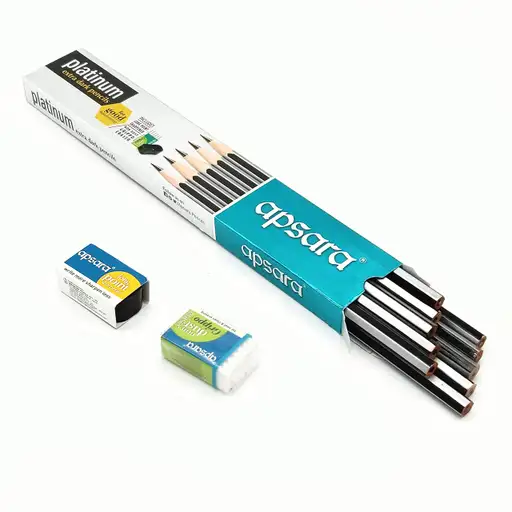 Apsara Platinum Extra Dark Pencil 1 - Pic - Stationery | Buy online on ZillyBuy