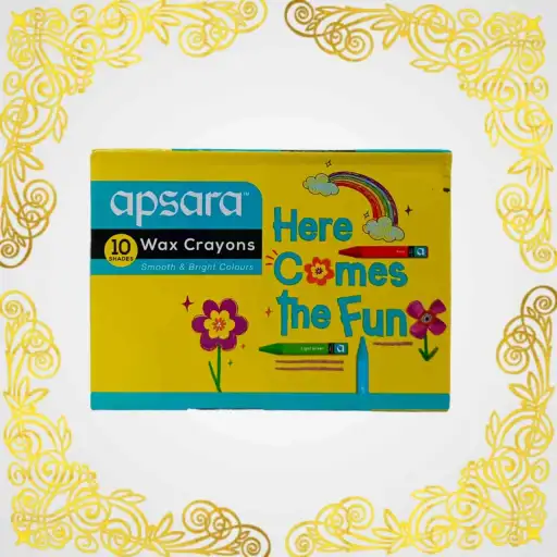 Apsara Wax Crayons (10 Shades) - Stationery | Buy online on ZillyBuy