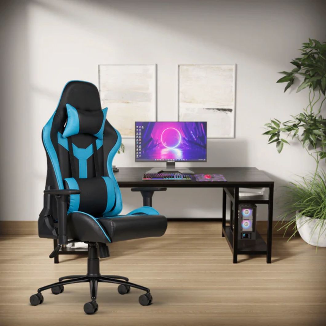 Apkainterior Apkainterior Batman Gaming Chair (Blue) aquamarine blue