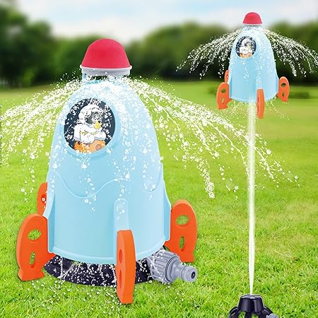 Sprinkler for Kids | Hydro Launch Water Rocket Toys | Summer Garden Outdoor Water Spray Toys for Kids Toddler | Fun Gift for 3+Years Old Kids - Toys and Games | Buy online on ZillyBuy