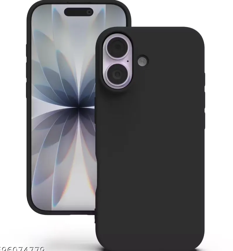 Kozykit Soft Silicone Case for iPhone 17  Black | Shockproof, Dustproof & Anti-Skid Phone Cover | Liquid Silicone Back Cover with Microfiber Lining | Slim Protective iPhone 17 Case black