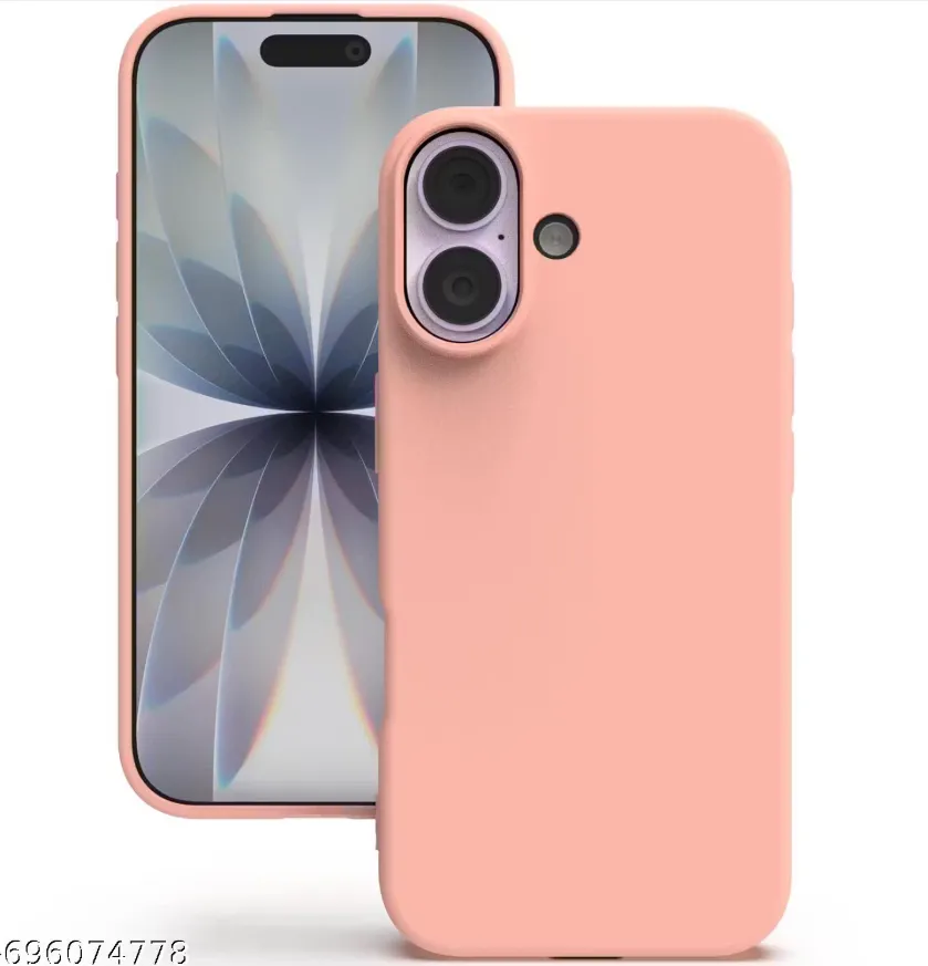 Kozykit Soft Silicone Case for iPhone 17 | Shockproof, Dustproof & Anti-Skid Phone Cover | Liquid Silicone Light Pink Cover with Microfiber Lining | Slim Protective iPhone 17 Case  Light Pink apricot peach