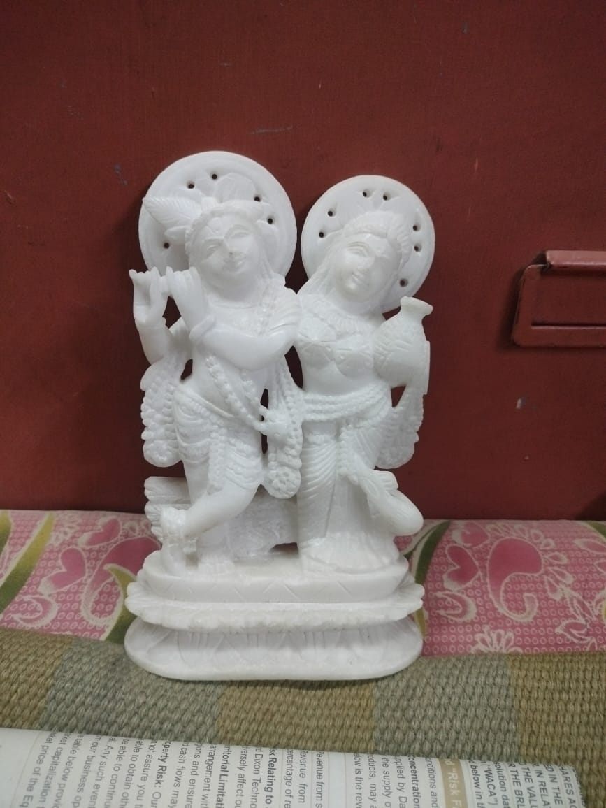 Vrindavan Radha Rani pair8inch - Pooja Needs | Buy online on ZillyBuy
