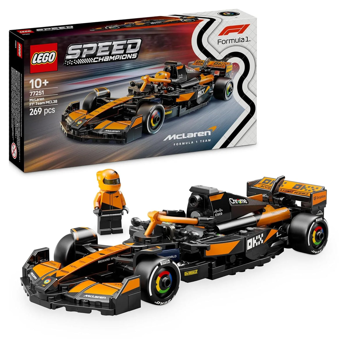 Lego Speed Champions 77251 McLaren F1 Team MCL38 Race Car - Stationery | Buy online on ZillyBuy
